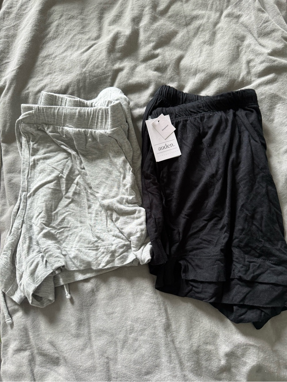 Auden Lounge Shorts Duo in Black and Light Gray